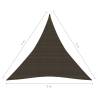 Sunshade Sail 5x5m Brown | HDPE Sun Protection - Hipo Market