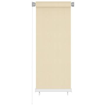 Outdoor Roller Blind Cream 60x140 cm - Privacy and Style