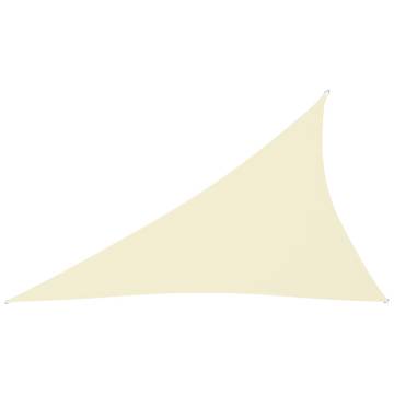 Sunshade Sail Oxford Fabric Triangular 4x5x6.4 m - Cream