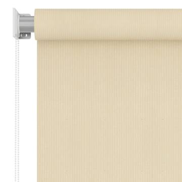 Outdoor Roller Blind Cream 60x140 cm - Privacy and Style