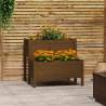 Planter Honey Brown 84.5x84x75 cm Solid Wood Pine Colour honey brown Size 84.5 x 84 x 75 cm Quantity in Package 1 Number of pockets 