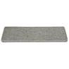 Carpet Stair Treads - 15 Pcs White & Grey | Hipomarket UK