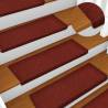 Stair Mats 5 pcs Bordeaux Red 65x21x4 cm Needle Punch Colour red Quantity in Package 5 