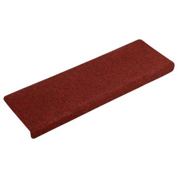 Stair Mats 5 pcs Bordeaux Red - Non Slip & Comfortable