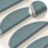 Carpet Stair Treads 15 pcs Blue 56x17x3 cm Colour blue 1 Size 56 x 17 x 3 cm Quantity in Package 15 