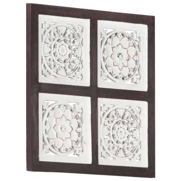 Hand-Carved Wall Panel MDF 40x40 cm - Elegant Home Decor