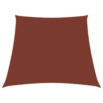 Terracotta Sunshade Sail - 3/5x4m Oxford Fabric Protection