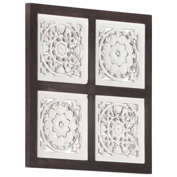 Hand-Carved Wall Panel MDF 40x40 cm - Elegant Home Decor