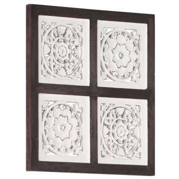 Hand-Carved Wall Panel MDF 40x40 cm - Elegant Home Decor