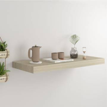 Stylish Floating Wall Shelf Oak - 60x23.5 cm | HipoMarket