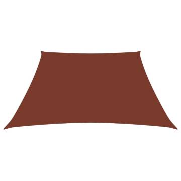 Terracotta Sunshade Sail - 3/5x4m Oxford Fabric Protection