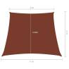 Terracotta Sunshade Sail - 3/5x4m Oxford Fabric Protection