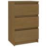 Rustic Honey Brown Bedside Cabinet | Solid Pine Wood