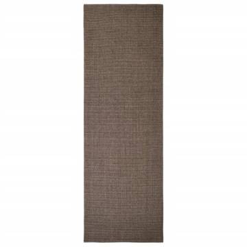 Natural Sisal Rug 66x200 cm Brown - Durable & Stylish