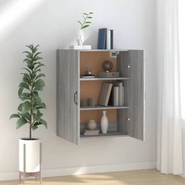 Hanging Cabinet Grey Sonoma - 69.5x34x90 cm | HipoMarket