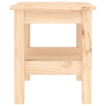 Elegant Pine Wood Coffee Table | 35x35x40 cm | Hipomarket