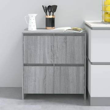 Stylish Grey Sonoma Sideboard - 70x41x75 cm