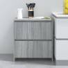 Sideboard Grey Sonoma 70x41x75 cm Engineered Wood Colour grey sonoma Quantity in Package 1 