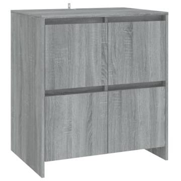 Stylish Grey Sonoma Sideboard - 70x41x75 cm