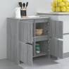 Stylish Grey Sonoma Sideboard - 70x41x75 cm