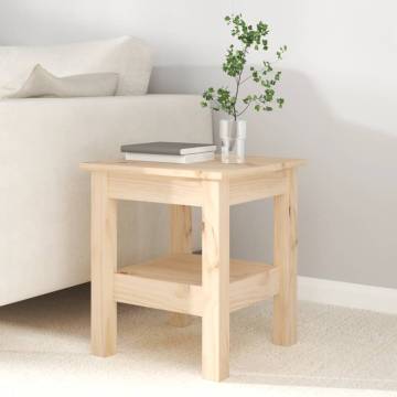 Elegant Pine Wood Coffee Table | 35x35x40 cm | Hipomarket