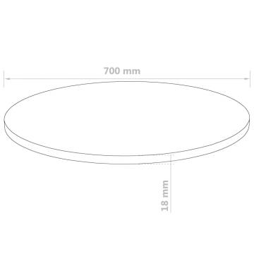 Table Top Round MDF 700x18 mm | Stylish & Durable Design