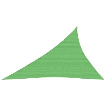 Light Green Sunshade Sail 4x5x6.8 m - UV & Mould Resistant