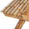 Bamboo Picnic Table 115x115 cm - Durable & Unique Design