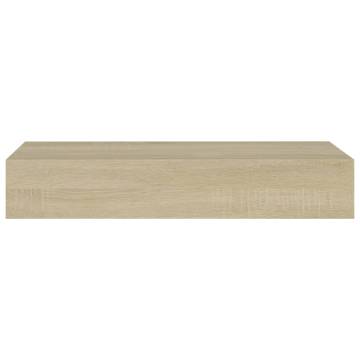 Wall-Mounted Drawer Shelves - 2 pcs Oak | HipoMarket UK