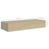 Wall-Mounted Drawer Shelves - 2 pcs Oak | HipoMarket UK