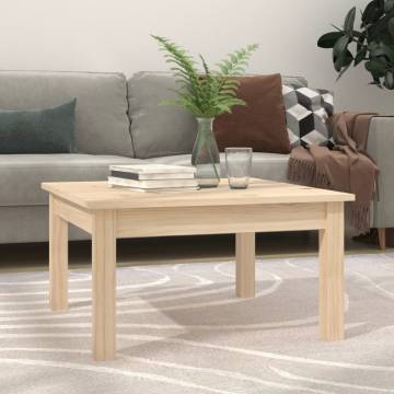 Elegant Solid Pine Coffee Table | 55x55x30 cm - HipoMarket