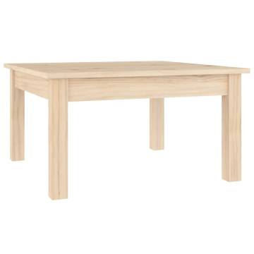 Elegant Solid Pine Coffee Table | 55x55x30 cm - HipoMarket