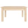 Elegant Solid Pine Coffee Table | 55x55x30 cm - HipoMarket