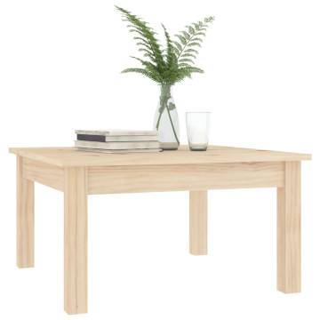 Elegant Solid Pine Coffee Table | 55x55x30 cm - HipoMarket