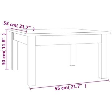 Elegant Solid Pine Coffee Table | 55x55x30 cm - HipoMarket