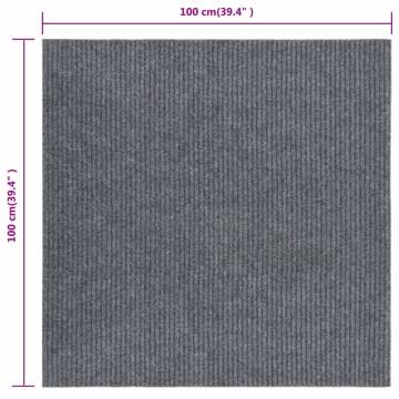 Dirt Trapper Carpet Runner 100x100 cm Grey - Hipo Market