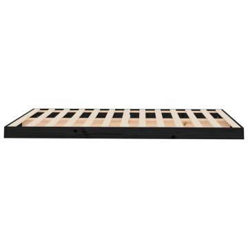 Black Pine Bed Frame 120x190 cm - Small Double | HipoMarket