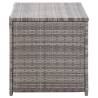 Garden Storage Box Poly Rattan 100x50x50 cm Grey | Hipomarket