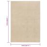 Elegant Beige Short Pile Rug 120x170 cm - Hipomarket UK