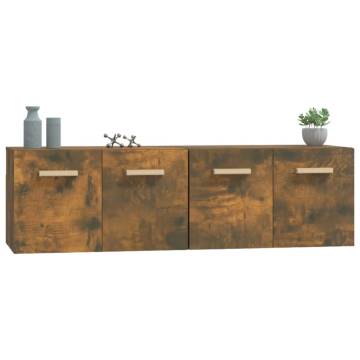 Wall Cabinets 2 pcs Smoked Oak - Stylish Storage Solutions