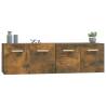 Wall Cabinets 2 pcs Smoked Oak - Stylish Storage Solutions