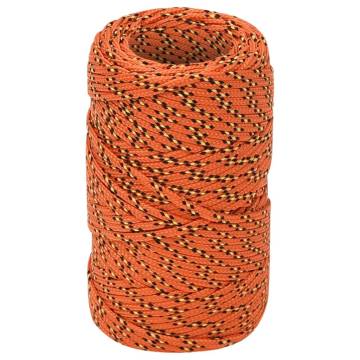 Boat Rope Orange 2mm 50m Polypropylene for Boating & Sailing