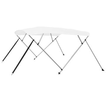 4 Bow Bimini Top White 243x210x137 cm - Protect Your Boating Experienc