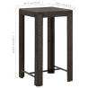 Stylish Brown Garden Bar Table - 60.5x60.5 cm Poly Rattan