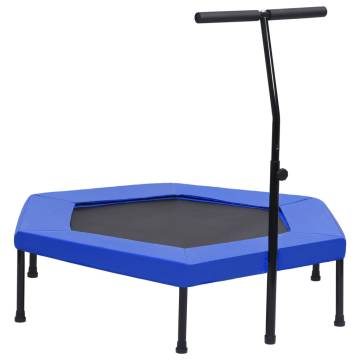 Fitness Trampoline with Handle & Safety Pad - 122 cm Hexagon