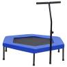 Fitness Trampoline with Handle and Safety Pad Hexagon 122 cm Size 122 cm Quantity in Package 1 Model with safety pad Shape hexagon 