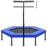 Fitness Trampoline with Handle & Safety Pad - 122 cm Hexagon