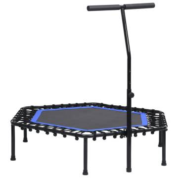 Fitness Trampoline with Handle & Safety Pad - 122 cm Hexagon