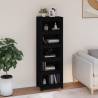 Book Cabinet Black 50x35x154 cm Solid Wood Pine Colour black Quantity in Package 1 Height 154 cm Width 50 cm 