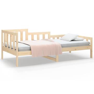 Day Bed 90x190 cm Solid Wood Pine - Versatile Sofa & Bed